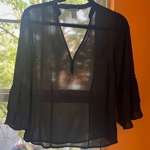 H&M bell sleeve top. Medium size